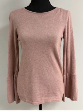 Benedetta B Pink Sweater Cashmere Merino Wool Blend Made Italy Women's Size M